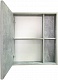 Runo Зеркальный шкаф Эко 52 серый бетон – фотография-5